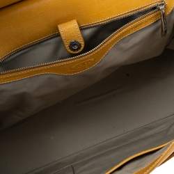Tod's Yellow Leather Top Handle Bag