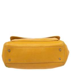 Tod's Yellow Leather Top Handle Bag