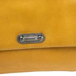 Tod's Yellow Leather Top Handle Bag