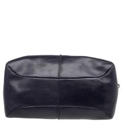 Pre Owned Tod's Navy Blue Leather Tote