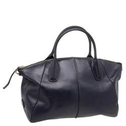 Pre Owned Tod's Navy Blue Leather Tote