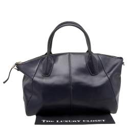 Pre Owned Tod's Navy Blue Leather Tote