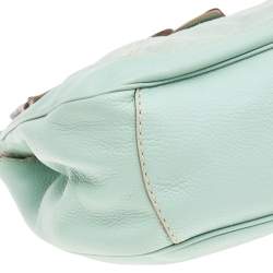 Tod's Green/Grey Suede and Lizard Hobo