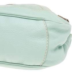 Tod's Green/Grey Suede and Lizard Hobo