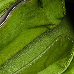 Pre Owned Tod's Green Suede D Bag Media Tote