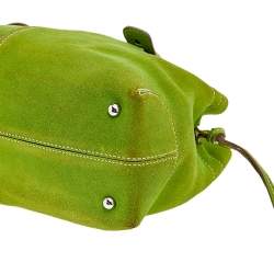 Pre Owned Tod's Green Suede D Bag Media Tote