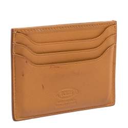 Tod's Tan Leather Card Holder