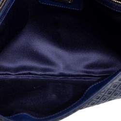 Pre Owned Tod's Blue Leather Signature Clutch