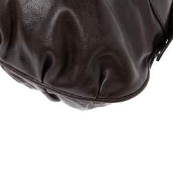 Pre Owned Tod's Dark Brown Leather Preggy Hobo