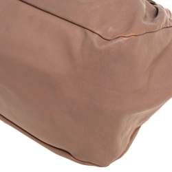 Tod's Dark Beige Leather Ivy Sacca Media Hobo