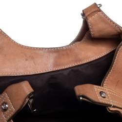 Pre Owned حقيبة هوبو تودز جلد بيج جيب أمامي