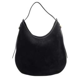 Pre Owned حقيبة هوبو تودز جلد وسويدي أسود