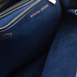 Tod's Grey Leather Wave Top Handle 