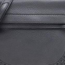 Tod's Grey Leather Wave Top Handle 