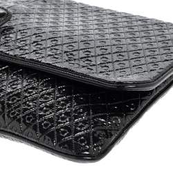 Tod's Black Patent Leather Flap Clutch