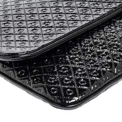 Tod's Black Patent Leather Flap Clutch