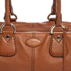 Tod's Brown Leather Restyline Satchel