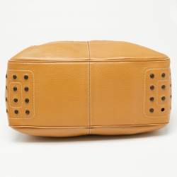 Pre Owned Tod's Beige Leather Miky Shoulder Bag