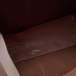 مملوكة مسبقًا Tod's Beige Leather Fringe Media Shopper Tote