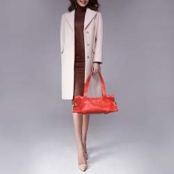 Tod's Red Leather Duffle Bag