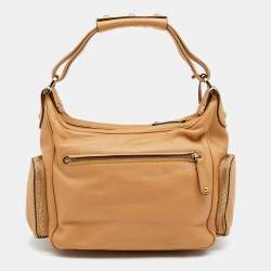 Tod's Beige Leather Multi Pocket Satchel