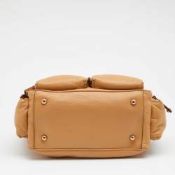 Tod's Beige Leather Multi Pocket Satchel