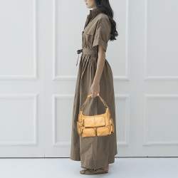 Tod's Beige Leather Multi Pocket Satchel