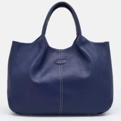 Pre Owned Tod's Blue Leather Tote