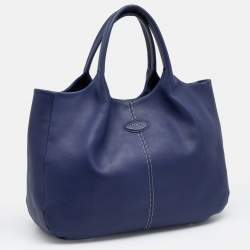 Pre Owned Tod's Blue Leather Tote