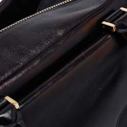 Tod's Black Leather Front Pocket Satchel