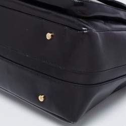 Tod's Black Leather Front Pocket Satchel