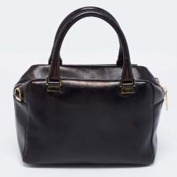 Tod's Black Leather Front Pocket Satchel