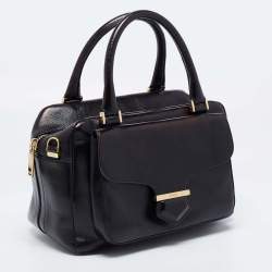 Tod's Black Leather Front Pocket Satchel