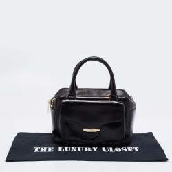 Tod's Black Leather Front Pocket Satchel