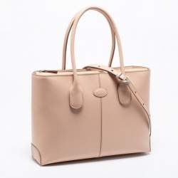 Pre Owned حقيبة يد توتس تودز كلاسيك دي جلد وردي فاتح