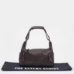 Tod's Dark Brown Leather Micky Hobo
