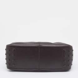 Tod's Dark Brown Leather Micky Hobo