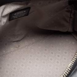 Tod's Black/Beige Leather And Python D-Styling Bauletto Satchel