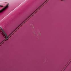 مملوكة مسبقًا Tod's Purple Leather Small D-Styling Shopper Tote