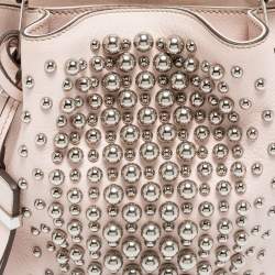 Tod's Light Pink Leather Micro Flower Tote