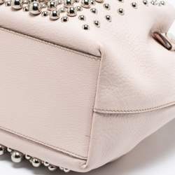 Tod's Light Pink Leather Micro Flower Tote