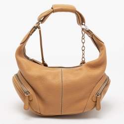 Tod's  Brown Leather Charlotte Hobo