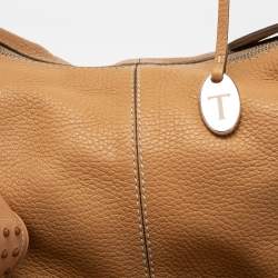 Tod's  Brown Leather Charlotte Hobo