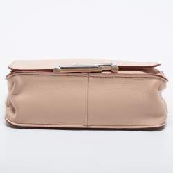 Tod's Blush Pink Leather MIni Double T Shoulder Bag