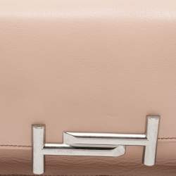 Tod's Blush Pink Leather MIni Double T Shoulder Bag