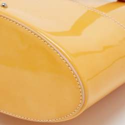Pre Owned  Tod's Yellow Studded Patent Leather Mini Tote