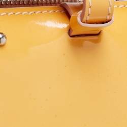 Pre Owned  Tod's Yellow Studded Patent Leather Mini Tote