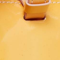 Pre Owned  Tod's Yellow Studded Patent Leather Mini Tote