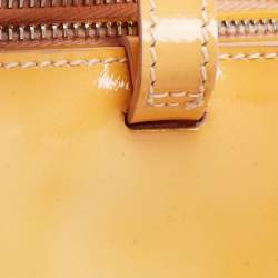 Pre Owned  Tod's Yellow Studded Patent Leather Mini Tote