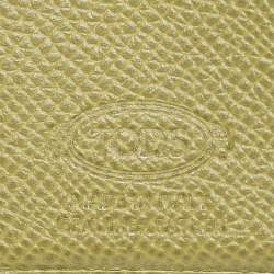 Tod's Green Leather French Wallet